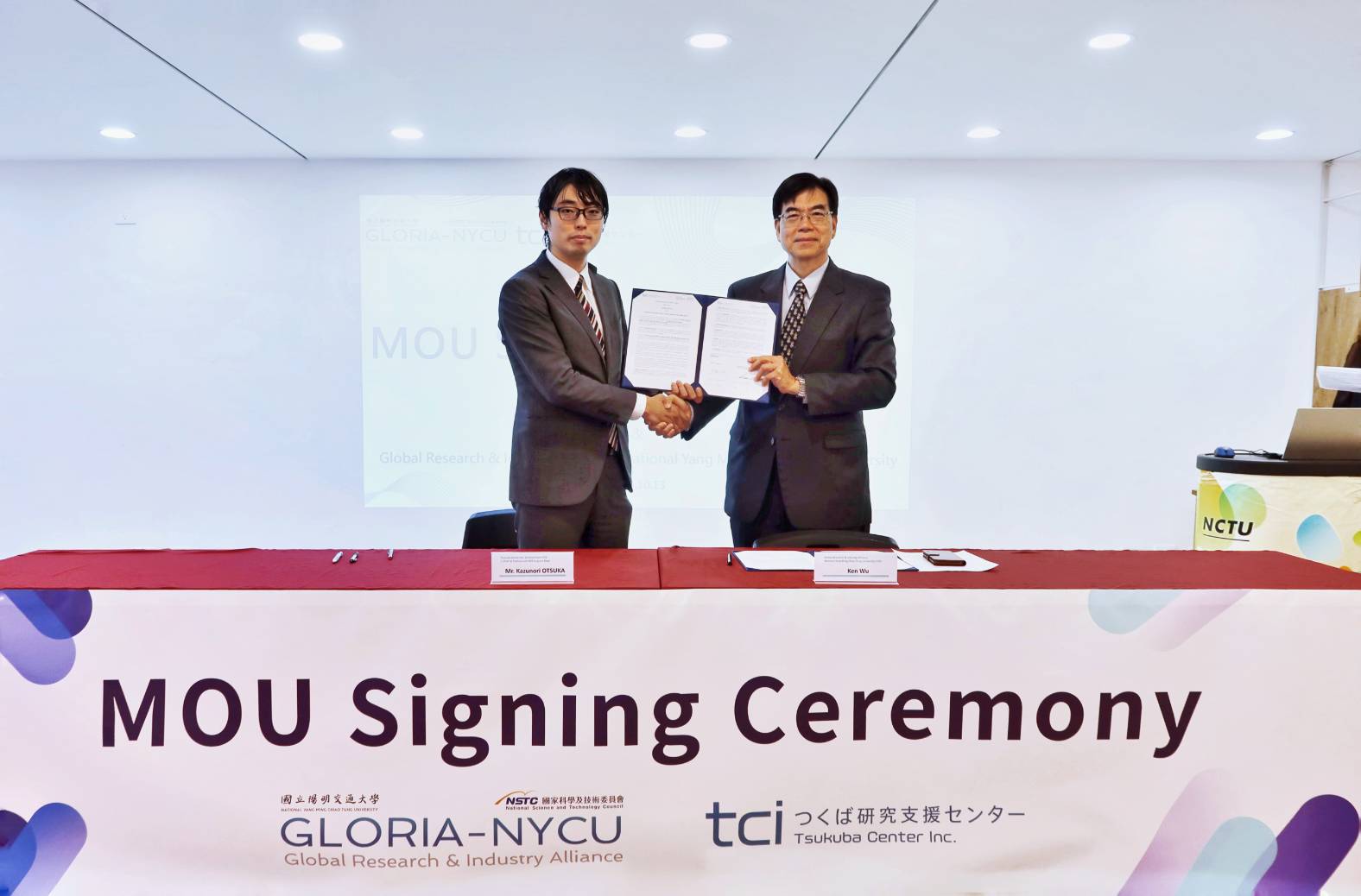 Memorandum of Understanding for Mutual Cooperation Signed between Global Research & Industry Alliance, National Yang Ming Chiao Tung University and Tsukuba Center Inc. Inc., Japan.